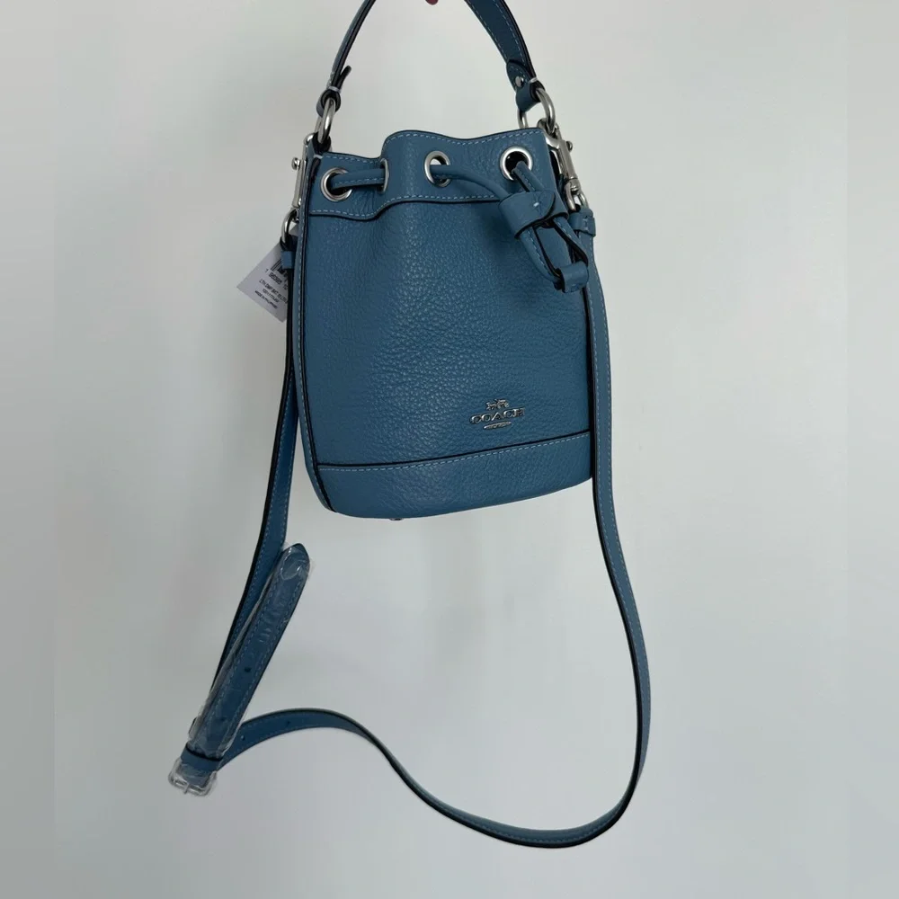 Coach light blue bucket bag
NWT prestine condition
Original price $328 - Picture 2 of 6